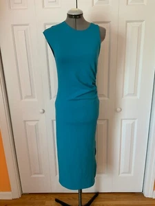 Zara teal asymmetrical sleeveless long dress size S - Picture 1 of 10
