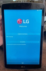 LG G PAD F 8.0 V495 AT&T TITAN SILVER TABLET - Picture 1 of 8