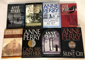 Lot of 8 Anne Perry Hardcover Books - 7 1st Editions! - Foto 1 di 9