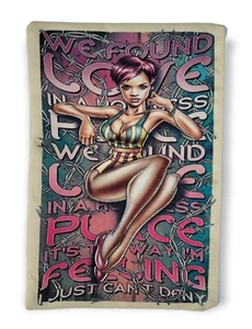 Rihanna Vintage Retro Pin Up Tablet & E-Book Reader Case Bag Suede Fabric - Picture 1 of 4