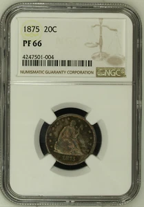 1876 NGC PR66 Proof Twenty Cent Piece CENTENNIAL 20c - Picture 1 of 4
