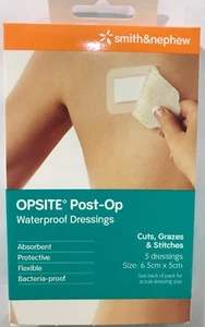 OPSITE POST-OP WATERPROOF DRESSINGS (6.5CMX5CM) SMITH & NEPHEW x 1 dressing!! - Picture 1 of 1