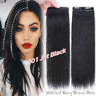 Clip In Human Hair Extensions Full Head Real Remy Clip In Hair Weft LONG MEDIUM