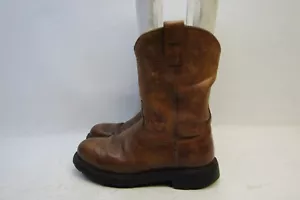 Botas vaqueras Ariat para hombre talla 8 D cuero marrón punta de acero - Imagen 1 de 11