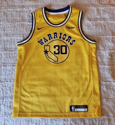 Camiseta deportiva Throwback Golden State Warriors Stephen Curry Nike Swingman juvenil L Foto 1 de 4