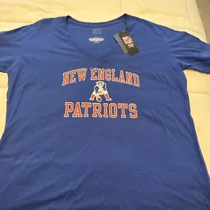 New England Patriots Fanatics Women’s V Neck Tee Size L NWT Slight Blemish - Picture 1 of 7