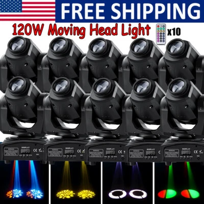 1-10X 150W LED Moving Head Light 8Gobo Stage Strobe Light  DMX Disco DJ Remote - Image 1 of 4