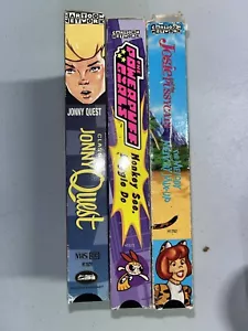 3 Lot VHS Cartoon Network The Powerpuff Girls Josie And Pussycats Johny Quest - Picture 1 of 12