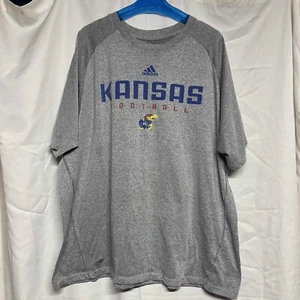 Camisa de fútbol de manga corta para hombre Adidas XL NCAA KU Jayhawks University of Kansas - Imagen 1 de 3