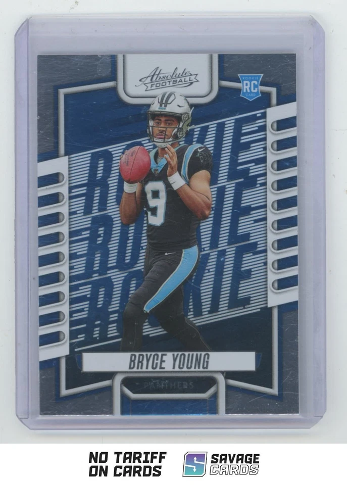 2023 Panini Absolute Rookie Bryce Young #101 Carolina Panthers - Image 1 of 3