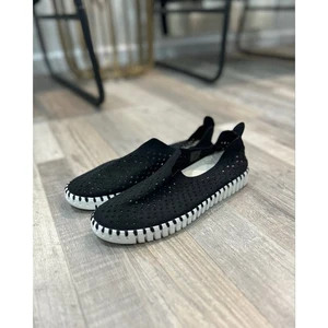 Ilse Jacobsen Women’s Tulip 139 Black Perforated Slip-On Sneaker Size 41 (11) - Picture 1 of 11