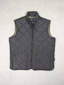 J. Crew Men’s Black/Brown Quilted Vest Size XL - Picture 1 of 8