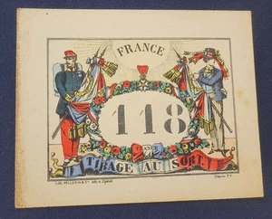 Billet de tirage au sort - Conscrits - vers 1880 - Imagerie Pellerin - Picture 1 of 1