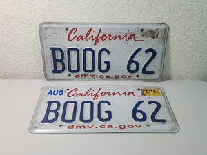 BOOG 62 Vanity Targa California AGOSTO 2015 Set di 2 - Foto 1 di 4