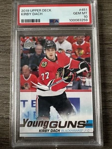 2019-20 Upper Deck Series 2 Kirby Dach Young Guns PSA 10 Low Pop - Picture 1 of 2