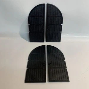 LEGO A Pair Of Black Curved Top Arch Castle Door 1 x 5 x 10 - 10197, 6769, 6762 - Picture 1 of 1