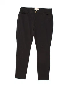 MICHAEL KORS Womens Skinny Casual Trousers US 10 Large W32 L28 Black SO03 - Picture 1 of 3