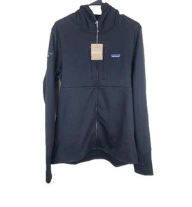 Patagonia R1 Full Zip Hoody Fleece Regulator Large Mens Black READ - Picture 1 of 8