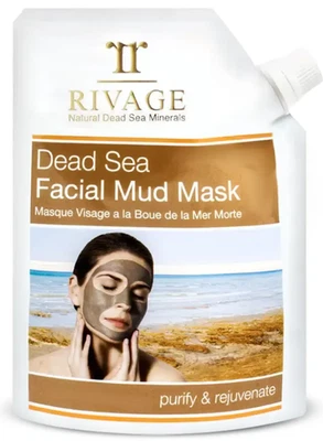 Rivage Dead Sea Facial Mud Mask – 200 ml | Deep Purifying & Rejuvenating - Image 1 of 4