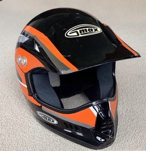 GMAX 16x Motorcycle Dirtbike Motocross ATV Go-Cart Helmet, Adult Size S, Orange - Picture 1 of 13