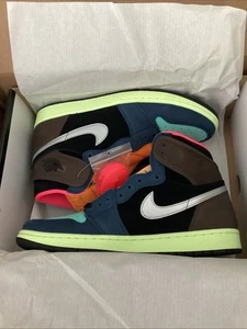 Nike Para Hombre Jordan 1 Retro Alto Tokio Bio Hack Zapatilla Zapato Barroco Marrón Talla 10 - Imagen 1 de 8