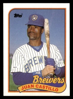 Juan Castillo 1989 Topps #538 Milwaukee Brewers Baseball *144A - Image 1 of 2