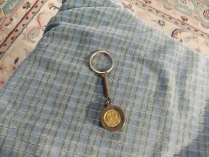 1956 BRASIL REPUBLICA 50 Centavos Coin BRASS KEYCHAIN Collector VG ! - Picture 1 of 2