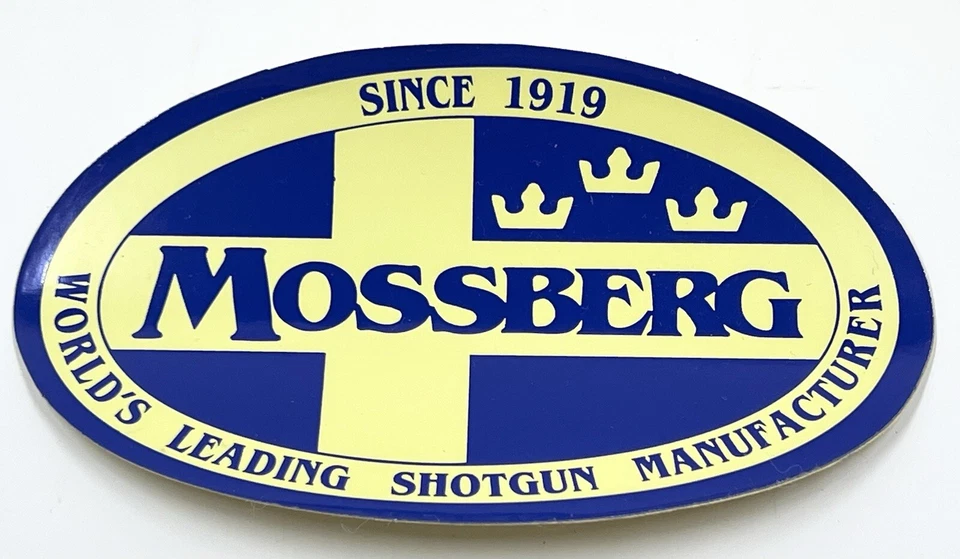 Lot Of 12 Mossberg Firearms Tre Kronor Three Crowns Since 1919 Decal Sticker 3x5 - Image 1 of 4