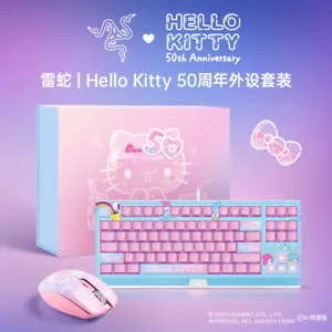 Razer x Sanrio Hello Kitty¹ Blackwidow TKL Mechanical Keyboard & Mouse Combo - Picture 1 of 5