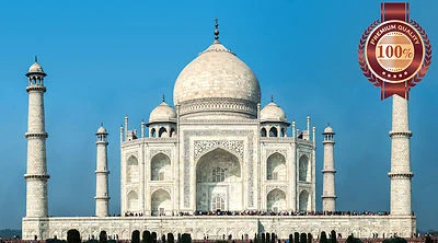 TAJ MAHAL INDIA ICON BUILDING FAMOUS MONUMENT PHOTO PRINT - PREMIUM POSTER - Image 1 of 4
