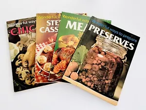 Wonderful Ways to Prepare Vintage Cookbooks Preserves, Meat, Casseroles, Chicken - Bild 1 von 5