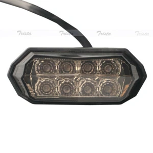 11 LED Mini Motorcycle Dirt Tail Light Brake Running License Plate Lamp Smoke #J - Picture 1 of 9