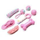 8 Pack Puppy Dog Chew Toys Durable Rope Toys Bean Bone Shoes for Small Dog Teeth