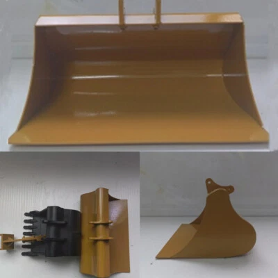 Für Huina K336 Hydraulik RC Bagger Modell 1/16 Metall Grabeimer DIY Teil - Bild 1 von 4