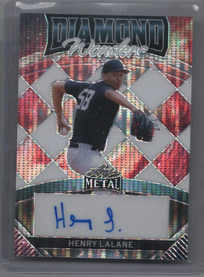 2024 Leaf Metal Henry Lalane Diamond Wonders FIRE PULSAR AUTO RC 1/1 YANKEES - Image 1 of 1