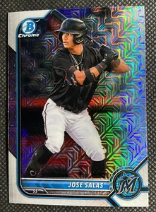 2022 Bowman Draft Jose Salas Chrome Asia Refractor #BDC-175 - Marlins - Picture 1 of 2