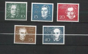 Bund, BRD, 1959, Mi. Nr. 315 - 319, Marken aus Komponistenblock, postfrisch ** - Bild 1 von 1