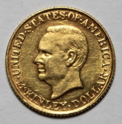 1917 $1 Gold McKinley M618 - Image 1 of 2