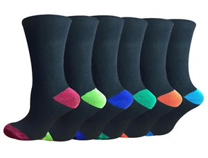 Herren Cotton Rich Ferse & Zehen Solides Muster Socken Größe 10-13 3,6 & 12 Packungen - Bild 1 von 4