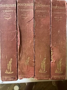 Cervantes Don Quixote 4 Volume Set 1906 Edinburgh Motteux Translation, READ - Picture 1 of 7