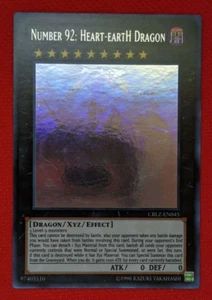 YU-GI-OH! CBLZ-EN045 Number 92: Heart-EartH Dragon Cosmo Blazer Ghost Rare PL - Picture 1 of 2