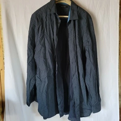 Camisa Axist Para Hombre Talla 3XLT Azul Botón Delantero Manga Larga 02-002 Foto 1 de 3