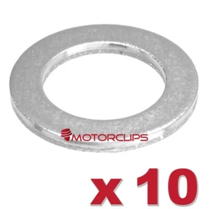 Oil Sump Plug Washers Honda 94109-14000 Land Rover ALU1403L Triumph T3550605 x10 - Picture 1 of 5