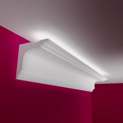 Barre en stuc ELHARE bande LED profils lumineux mur éclairage indirect profil... - Photo 1/4