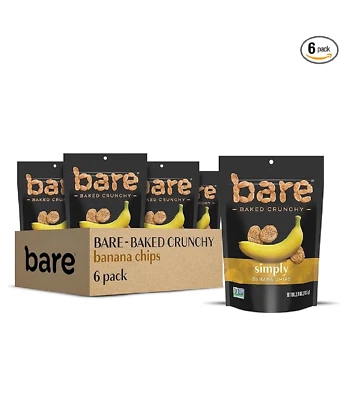 Bare Baked Crunchy Simply Banana paquete de 6 2,7 onzas Foto 1 de 3