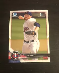 Zack Littell 2018 Bowman Chrome Prospects 1st Bowman #BCP101 Minnesota Twins - Picture 1 of 2