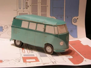 VW Bus T1 foglio artigianale modello di carta modellino auto 1:25 - Foto 1 di 1