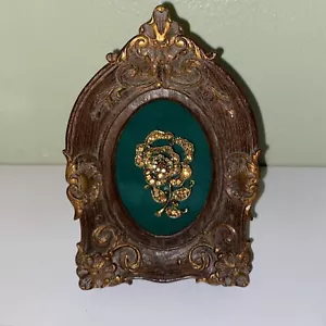 🎁 Dome Shape Framed Jewelry Art Mixed Media Vintage Tabletop Mothers Day Gift - Picture 1 of 4