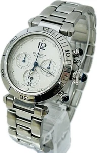 Discount Cartier Pasha 38 W31030H3 2113 Automatic Mens Watch Excellent A3156 - Picture 1 of 13