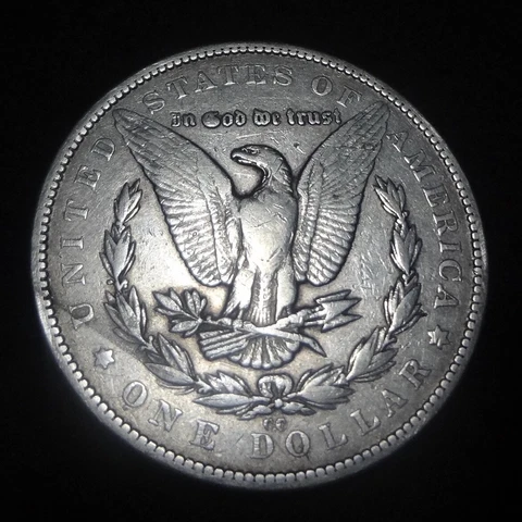1879-CC Morgan Silver Dollar - Solid VF details key from the Carson City mint Cover